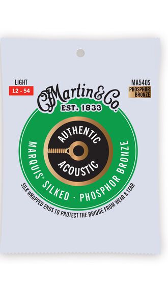 Authentic Acoustic Marquis&reg; Silked Guitar Strings Phosphor Bronze